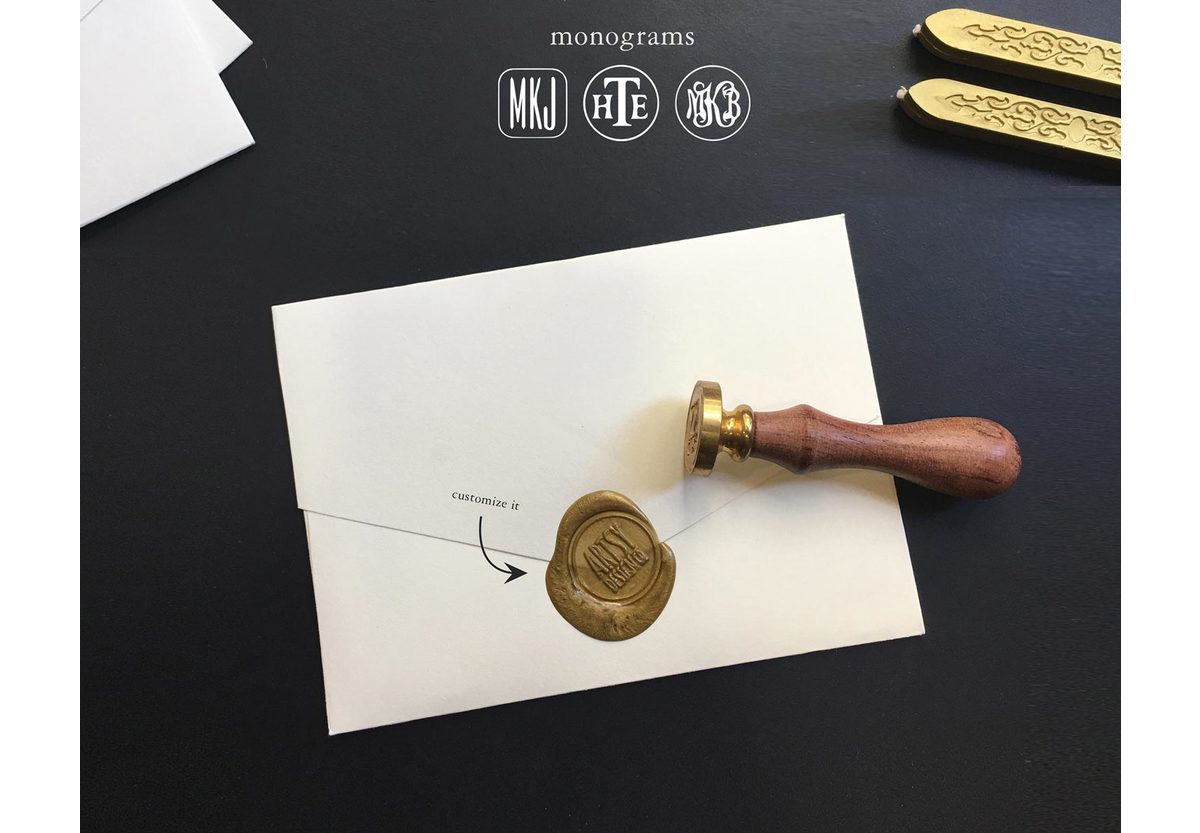 Custom wax seal stamp kit Wax seal kit Custom wax stamp personalized